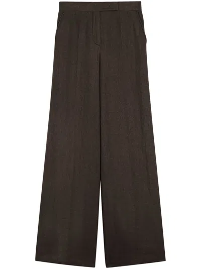 MAX MARA MAX MARA WIDE-LEG HIGH-WAIST TROUSERS WITH FRONT POCKETS