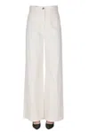 Max Mara Wide Leg Jeans In White