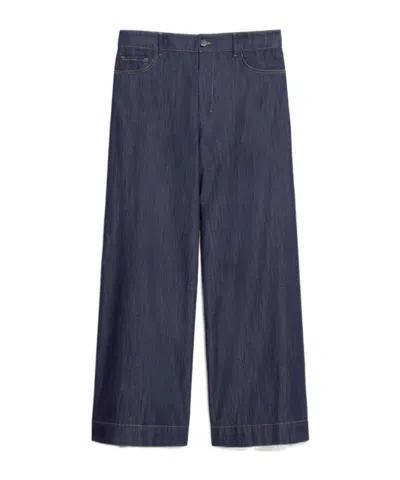 Max Mara Wide-leg Jeans In Black