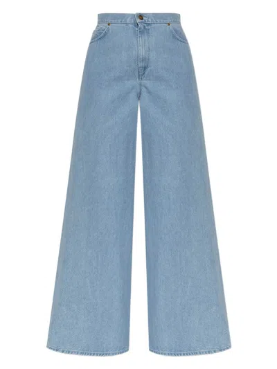 Max Mara Wide Leg Jeans In Blue
