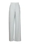 Max Mara Wide Leg Jersey Trousers In Azure