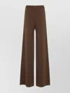 Max Mara Judy Knit Pants In Wool And Cashmere In Brown
