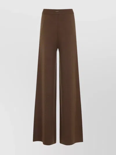 MAX MARA WIDE-LEG KNIT TEXTURE PANTS