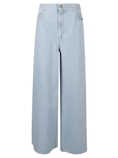 Max Mara Wide-leg Light Blue Denim Jeans
