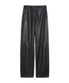 Max Mara Women's Zante Leather Trouser Black | Size 46 | 2426436012600001 In Black