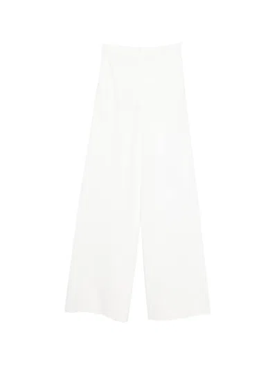 Max Mara Wide-leg Palazzo Pant In White