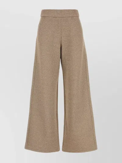 MAX MARA WIDE-LEG PANT IN COTTON BLEND WITH LUREX