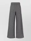 Max Mara Two-tone Cotton Blend Tay Wide-leg Pant