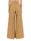 Max Mara Wide Leg Pants In Beige