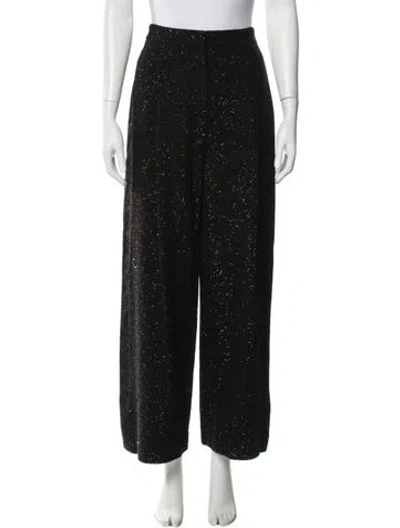 Pre-owned Max Mara Wide Leg Pants In Black
