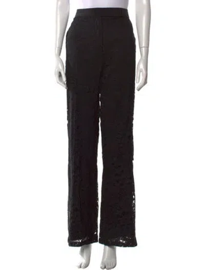 Pre-owned Max Mara Wide Leg Pants In Black