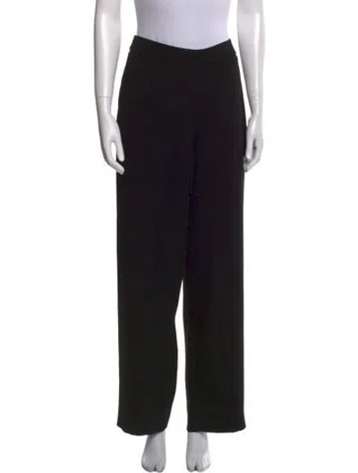 Pre-owned Max Mara Wide Leg Pants In Black
