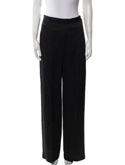 Pre-owned Max Mara Wide Leg Pants In Black