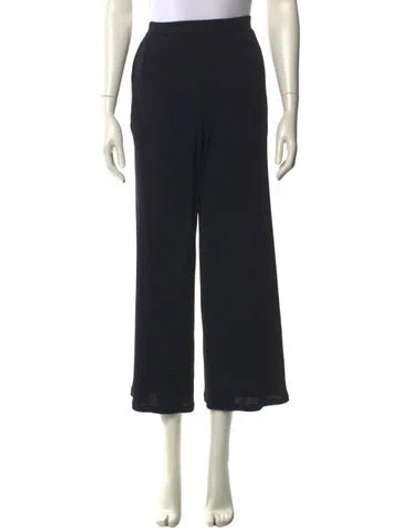 Pre-owned Max Mara Wide Leg Pants In Black