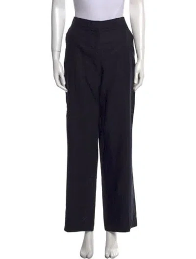 Pre-owned Max Mara Wide Leg Pants In Black
