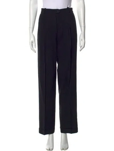 Pre-owned Max Mara Wide Leg Pants In Black