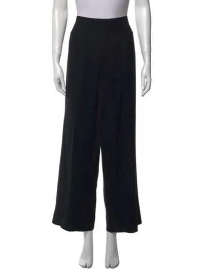 Pre-owned Max Mara Wide Leg Pants In Black