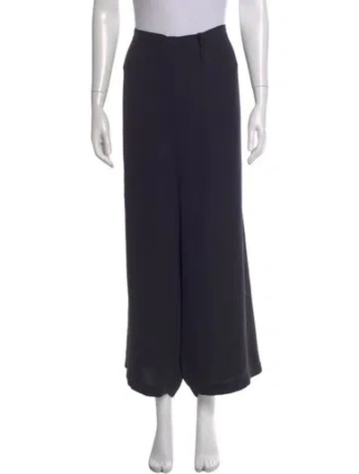 Pre-owned Max Mara Wide Leg Pants In Black