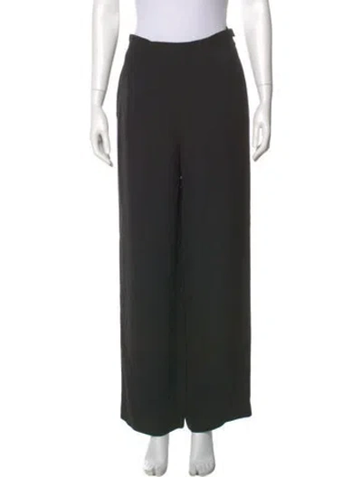 Pre-owned Max Mara Wide Leg Pants In Black