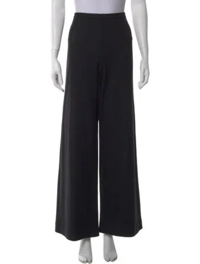 Pre-owned Max Mara Wide Leg Pants In Black