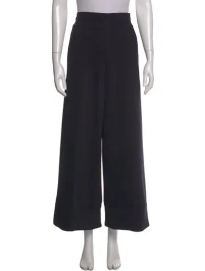 Pre-owned Max Mara Wide Leg Pants In Black