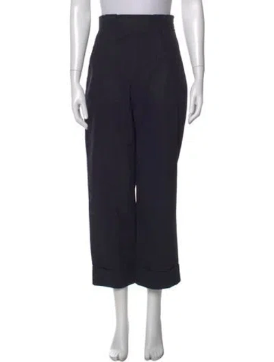 Pre-owned Max Mara Wide Leg Pants In Black