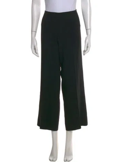 Pre-owned Max Mara Wide Leg Pants In Black
