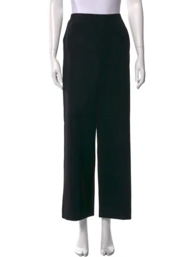 Pre-owned Max Mara Wide Leg Pants In Black