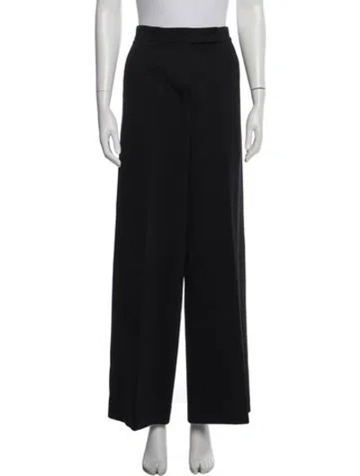 Pre-owned Max Mara Wide Leg Pants In Black