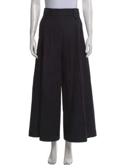 Pre-owned Max Mara Wide Leg Pants In Black