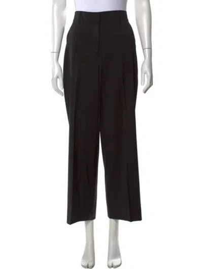 Pre-owned Max Mara Wide Leg Pants In Black