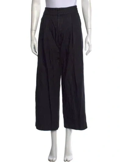 Pre-owned Max Mara Wide Leg Pants In Black