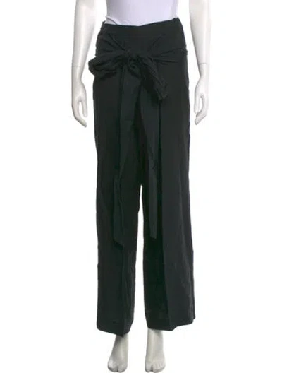 Pre-owned Max Mara Wide Leg Pants In Black