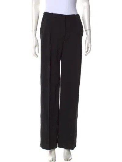 Pre-owned Max Mara Wide Leg Pants In Black