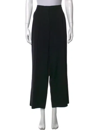 Pre-owned Max Mara Wide Leg Pants In Black