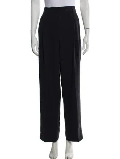 Pre-owned Max Mara Wide Leg Pants In Black