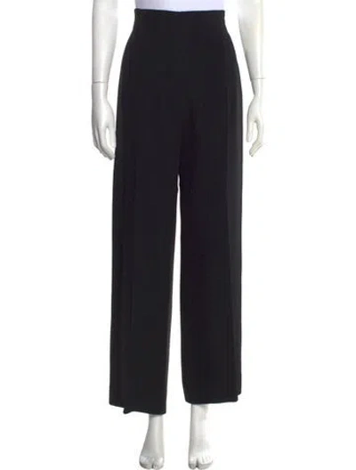 Pre-owned Max Mara Wide Leg Pants In Black