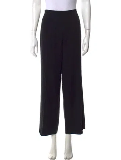 Pre-owned Max Mara Wide Leg Pants In Black