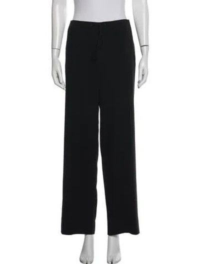 Pre-owned Max Mara Wide Leg Pants In Black