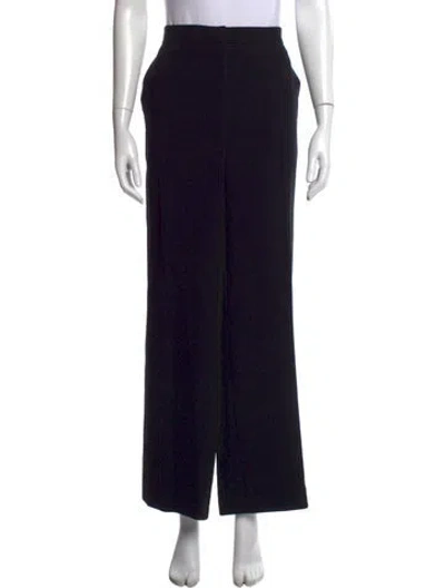 Pre-owned Max Mara Wide Leg Pants In Black