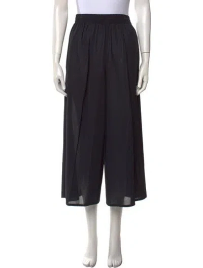 Pre-owned Max Mara Wide Leg Pants In Blue
