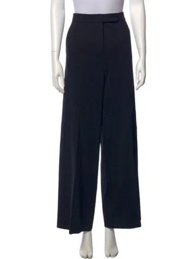 Pre-owned Max Mara Wide Leg Pants In Blue