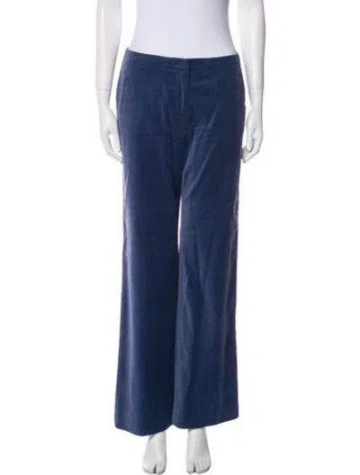 Pre-owned Max Mara Wide Leg Pants In Blue