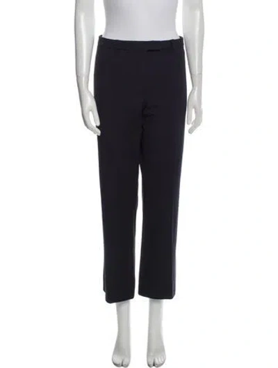 Pre-owned Max Mara Wide Leg Pants In Blue