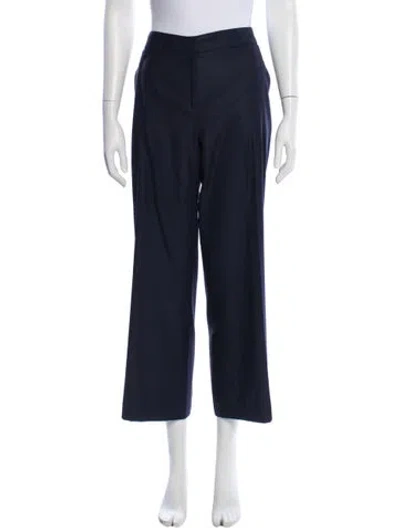 Pre-owned Max Mara Wide Leg Pants In Blue