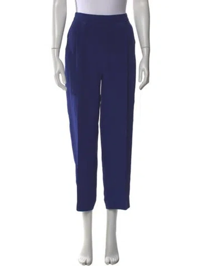 Pre-owned Max Mara Wide Leg Pants In Blue