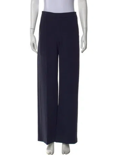 Pre-owned Max Mara Wide Leg Pants In Blue