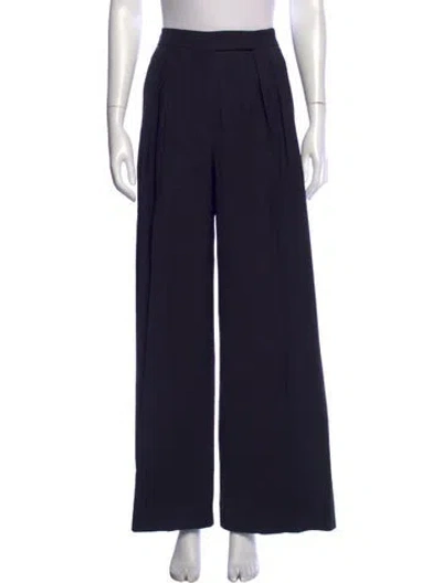 Pre-owned Max Mara Wide Leg Pants In Blue