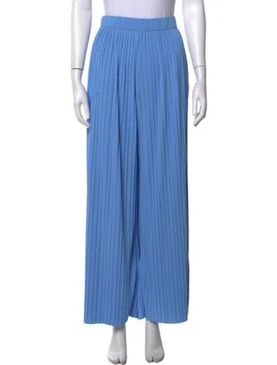 Pre-owned Max Mara Wide Leg Pants In Blue
