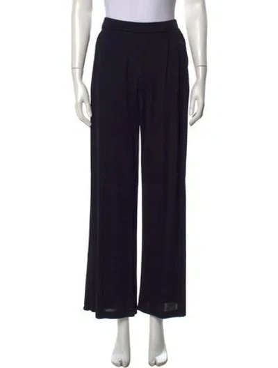 Pre-owned Max Mara Wide Leg Pants In Blue